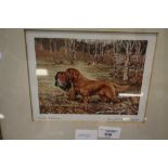 Ward Binks Colour Print - Golden Retriever