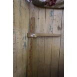 Vintage Green Painted Horse Measuring Stick
