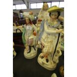 2 Staffordshire Figures (1 A/F)