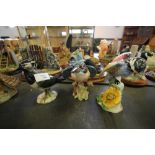 3 Beswick Figures: Kingfisher, Lapwing and Chickadee