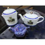 Ringtons Centenary 1907-2007 Ceramic Teapot and Tea Caddy plus Ringtons Chintz Teapot