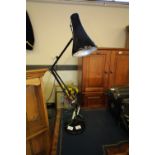 Black Finish Herbert Terry Anglepoise Lamp with Plaque