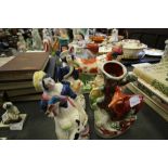 Various Staffordshire Pottery Groups