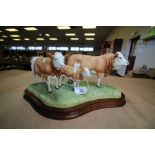 BFA Figure - Simmental Family Group B0401 no. 375/1250, with certificate
