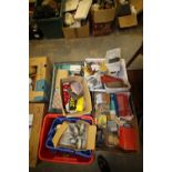 4 boxes of Fixings Tools etc