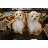 Pair of Staffordshire Dogs