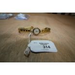 Ardath gilt metal ladies cocktail watch