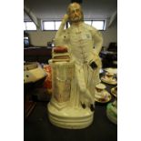 Staffordshire Pottery Figure of Shakespeare