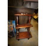 Mahogany Regency style library steps (af)