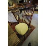 4 Ercol chairs and ladder chair