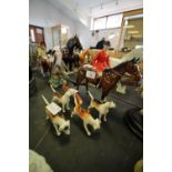 Beswick Huntsman group - Huntsman, 4 hounds and fox