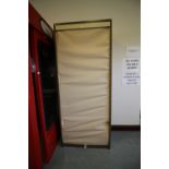 Metal filing rack with canvas cover