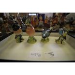 4 Beswick Birds (A/F)