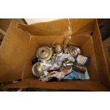 Box of Mixed Plated Wares