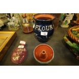 Schofield Chamber Stick & Flour Pot