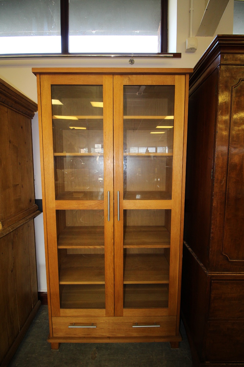 Oak Display Cabinet