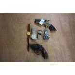 2 Watches, Cap Guns, Whistle