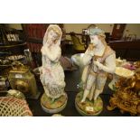 Pair of Bisque Figurines