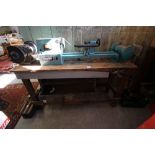 Pitch Pine Victorian Carpenters Bench