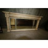 Painted Victorian over mantel mirror