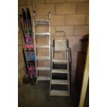Aluminium Ladder and 2 aluminium Stepladder