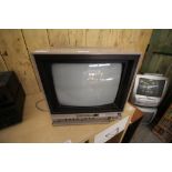 Vintage Commodore 1701 Video Monitor, along with 2 VHS Televisions