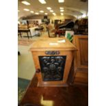 Art Nouveau Smokers Cupboard with Embossed Door