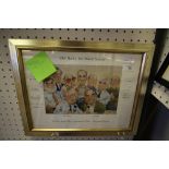 Signed BBC Radio Test Match Print