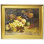 J. Lewis, oil painting, Fruit study, 26.5cm x 34.5cm, signed, in gilt frame