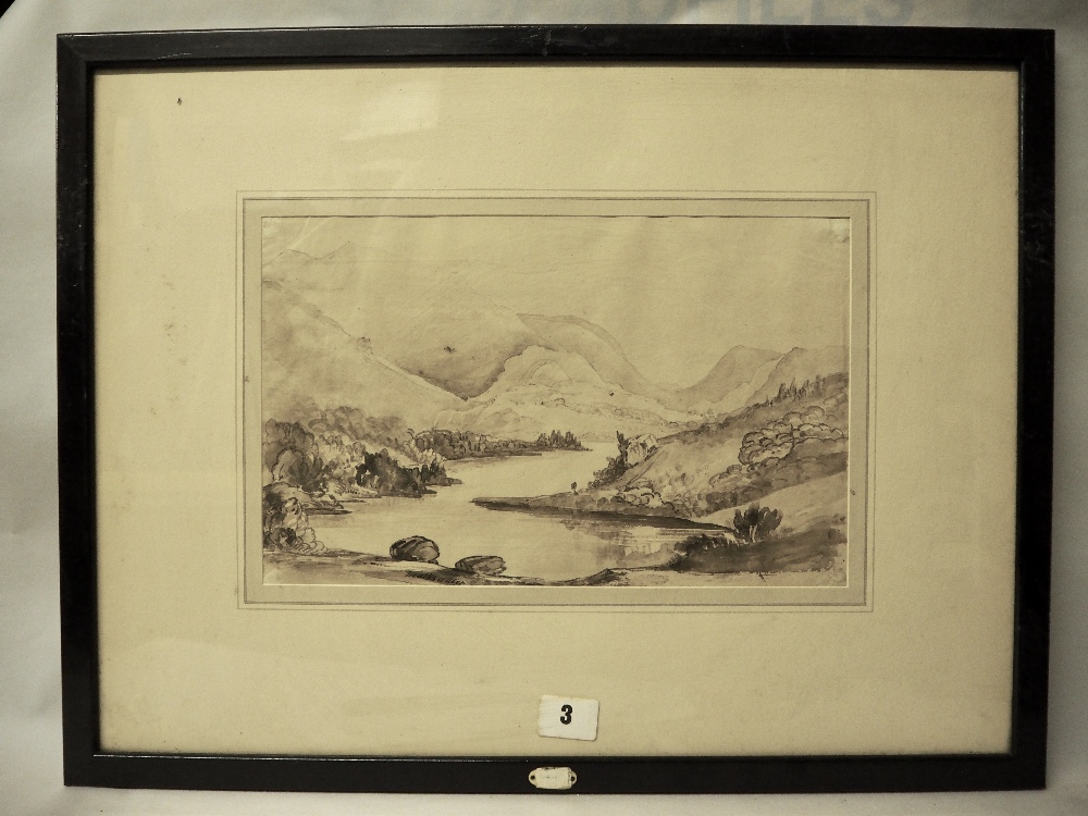Early 19th Century School - Pencil drawing - 'Leaths Water from Thirlmere', 20cm x 31cm, slight