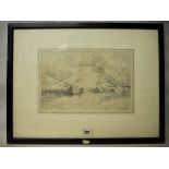 Early 19th Century School - Pencil drawing - 'Below Rothy Hall, On the Lake', 20cm x 30.5cm,