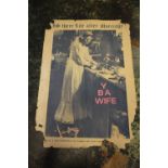 Colour poster, 'Is there Life after Marriage, Y B A Wife', published by the Why Be A Wife