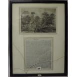 Early 19th Century School - Ink sketch, heightened in white - 'Near Kendal', 17cm x 25cm, together