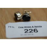 Pair of Smoky Quartz Stud Earrings