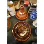 Slipware Tagine and Bowl in Wetheriggs Style