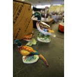 Two Beswick Figures: Wren, Pheasant and one other figure - Duck