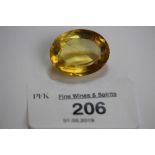 Oval Cut Citrine