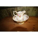 Spode Floral Toilet Jug & Bowl