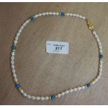Pearl & Howlite Necklace