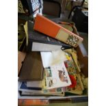 Box Full of Miscellaneous Stamps & Albums