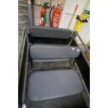 Pair of Vintage Folding Landrover Seats (Landrover Defender)