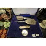 Mappin & Webb Cased Silver Dressing Table Set