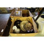 3 boxes of glasswares including carnival glass