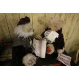 2 Mohair Hermann Teddy Bears