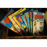 8 Volumes Beano Annuals dated between 1968-1993