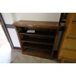 Victorian Oak Open Bookcase