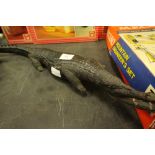 Carved Wooden African Crocodile