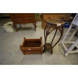 Wooden Trough and Bamboo Table