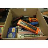 Large Box of Railway Coaches, Wagons, Hornby etc