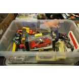 Box of Mixed Model Cars & Motorcycles